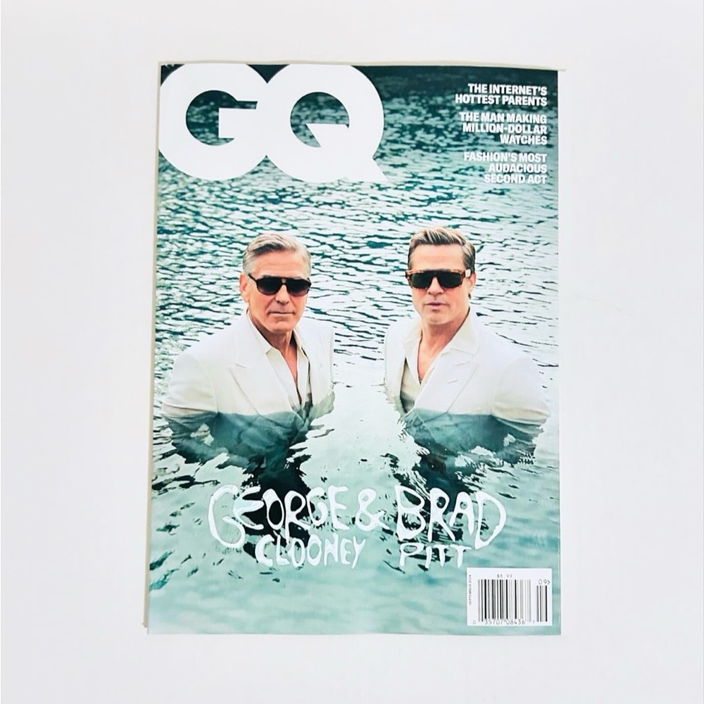 GQ Magazine - September 2024 - George Clooney & Brad Pitt